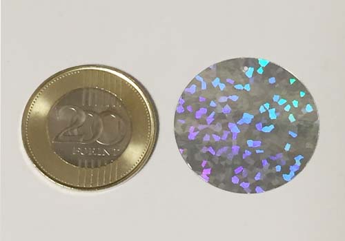 Holografikus tallér flitter